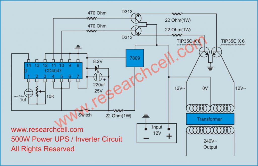How To Make 12v DC to 220v AC Converter/Inverter Circuit Design?